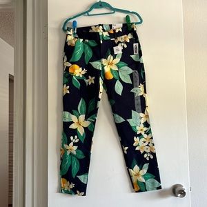 Pixie Pant- Orange Blossom Print